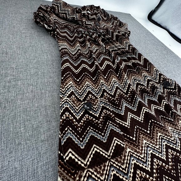 Speechless Sweater Dress Small Brown Cowl Neck Short Sleeve 2 Pockets‎ - Picture 8 of 16